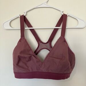 Lululemon Mesh Lace Sports Bra - Burgundy 32D